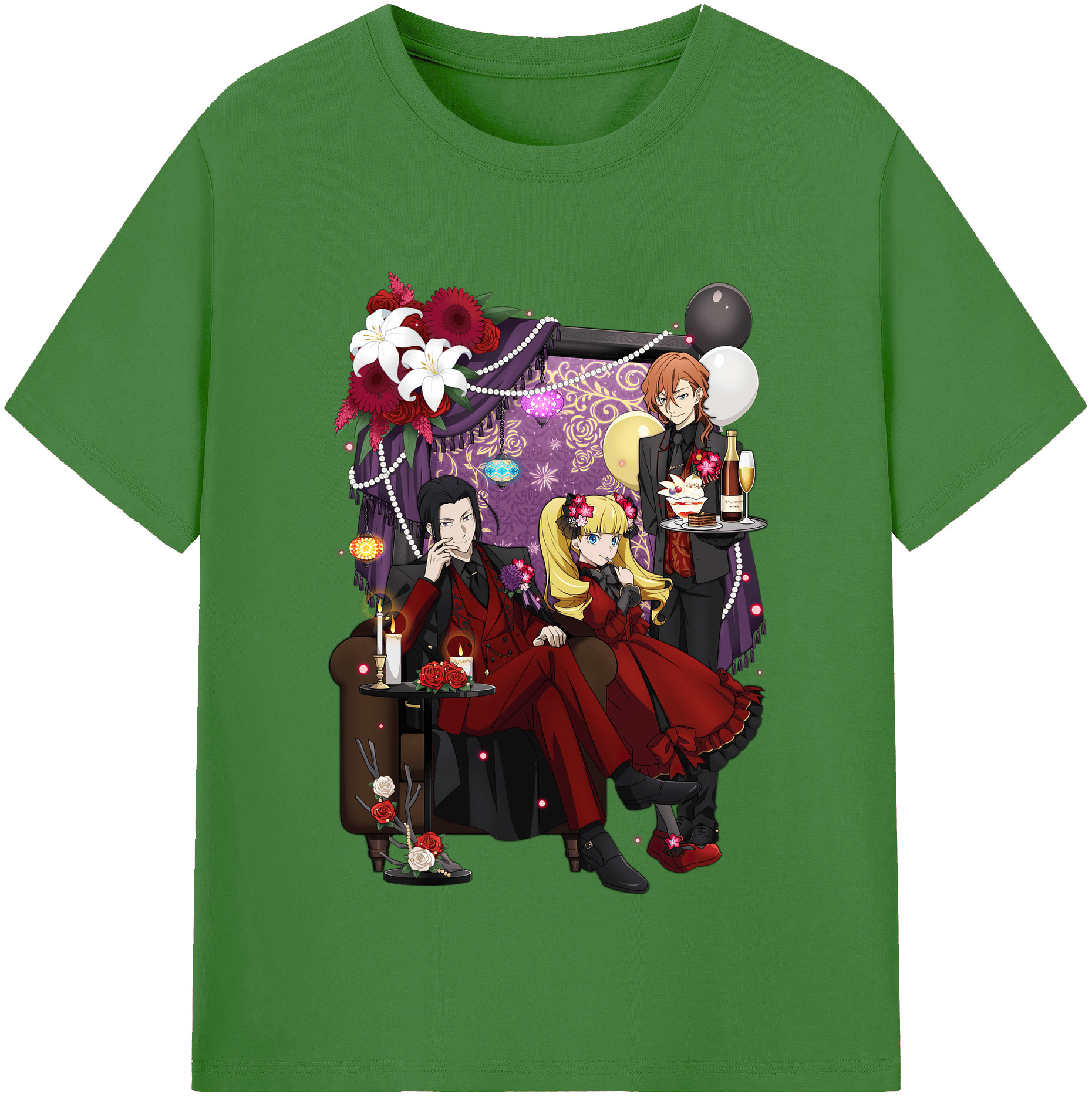 （画像用） 文豪ストレイドッグス Bungo Stray Dogs レディースカジュアルプリントTシャツ（綿100％）